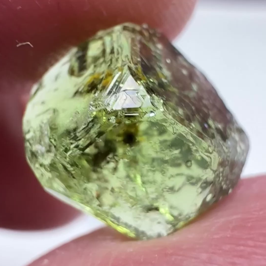 Tourmaline Crystal, 5.61ct, Laletema, Untreated Unheated, heavily included but great as a specimen, incredible etching triangulation